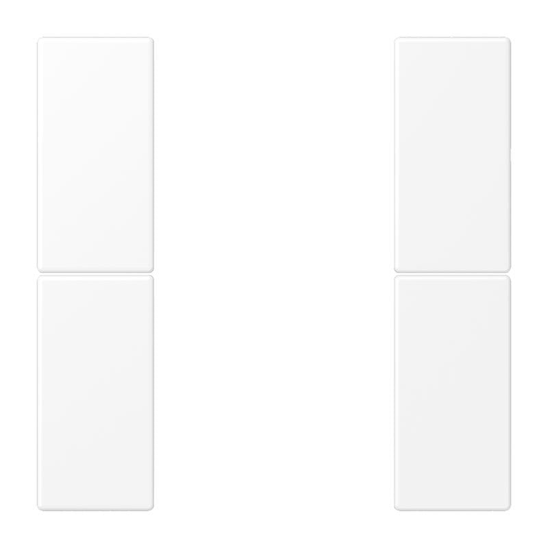 Jung - Module F50 de touche 2 voies, complet / LS 990 blanc mat