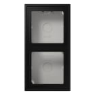 Jung - Boîtier saillie 2 postes avec cadre / LS 990 noir mat