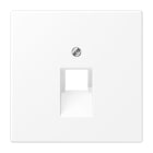Jung - Enjoliveur RJ 45 simple / LS 990 blanc mat mécanisme UAE