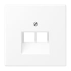 Jung - Enjoliveur RJ 45 double / LS 990 blanc mat mécanisme UAE