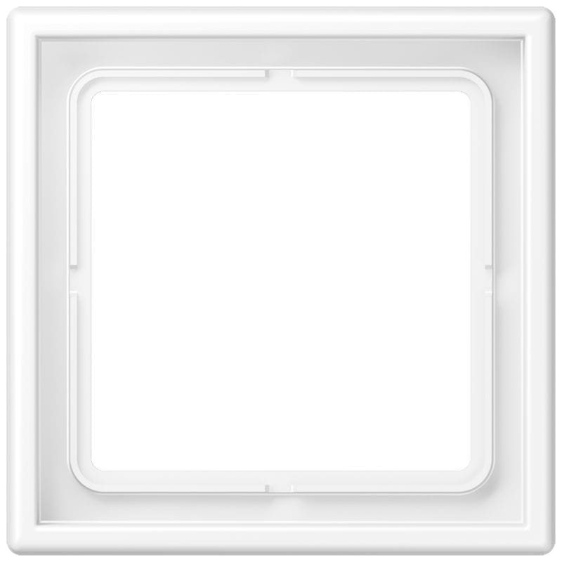 Jung - Cadre 1 poste / LS 990 blanc mat