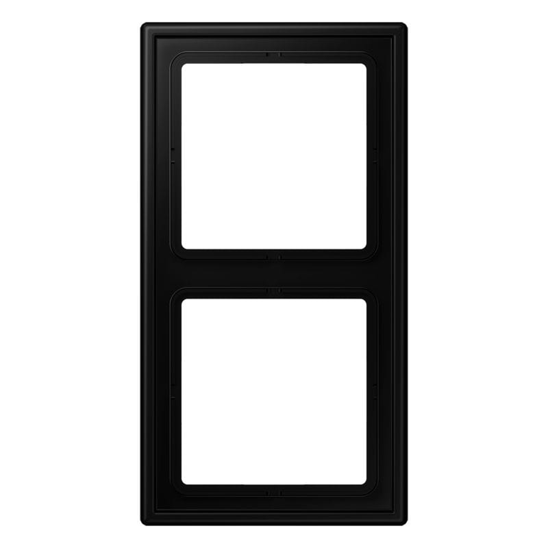 Jung - Cadre 2 postes / LS 990 noir mat