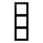 Jung - Cadre 3 postes / LS 990 noir mat