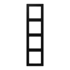 Jung - Cadre 4 postes / LS 990 noir mat