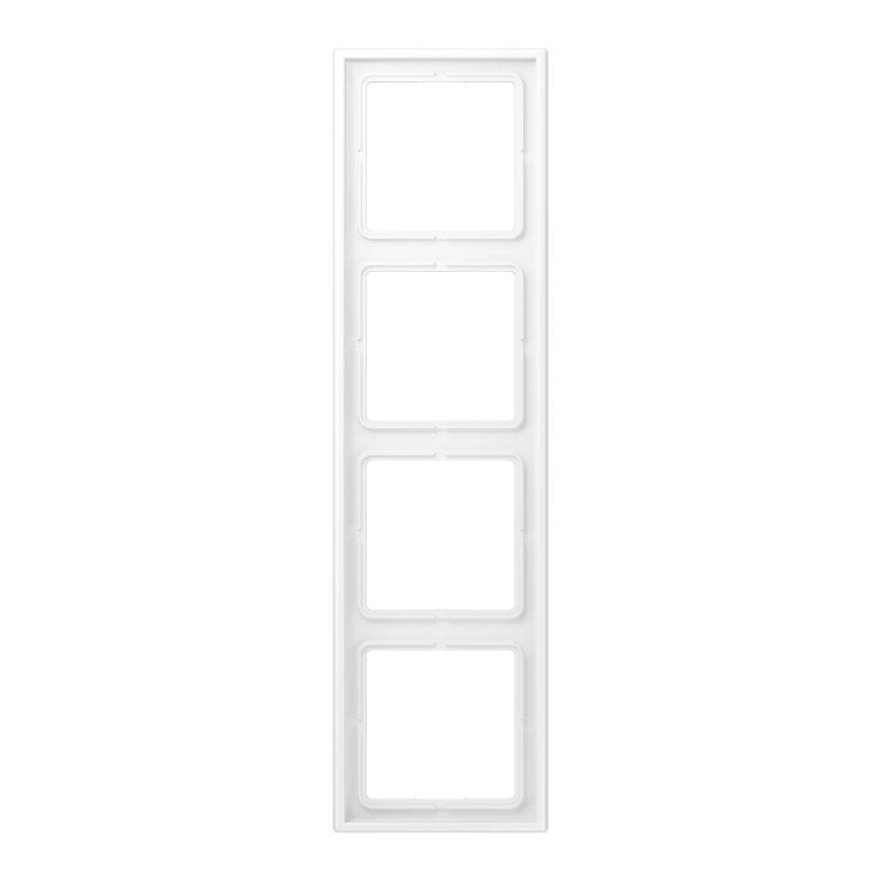 Jung - Cadre 4 postes / LS 990 blanc mat