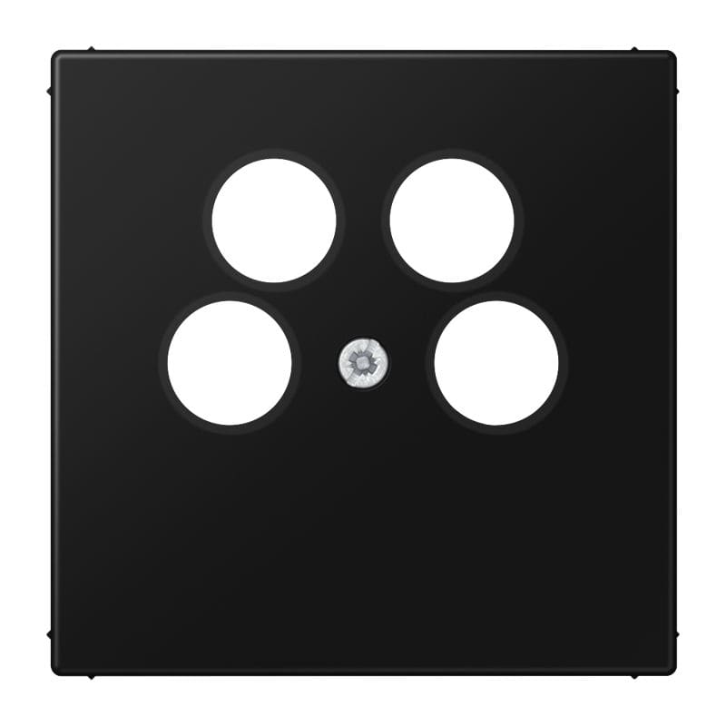 Jung - Enjoliveur prise TV-FM-2xSAT / LS 990 noir mat