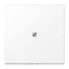 Jung - Enjoliveur + support sortie de fils / LS 990 blanc mat