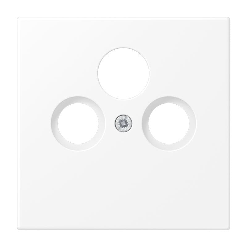 Jung - Enjoliveur prise TV-FM-SAT / LS 990 blanc mat