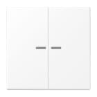 Jung - Enjo double doigt à voyant crayon / LS 990 blanc mat