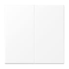Jung - Enjoliveur double doigt / LS 990 blanc mat