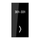 Jung - Enjoliveur signal lumineux / LS 990 Verre Noir