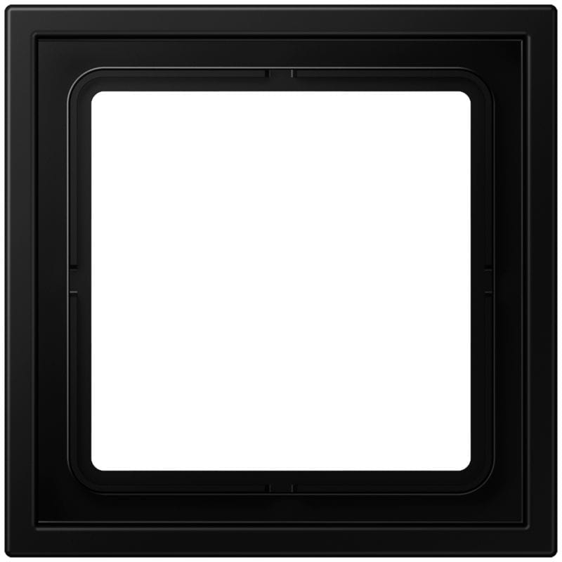 Jung - Cadre 1 poste / LS ZERO noir mat