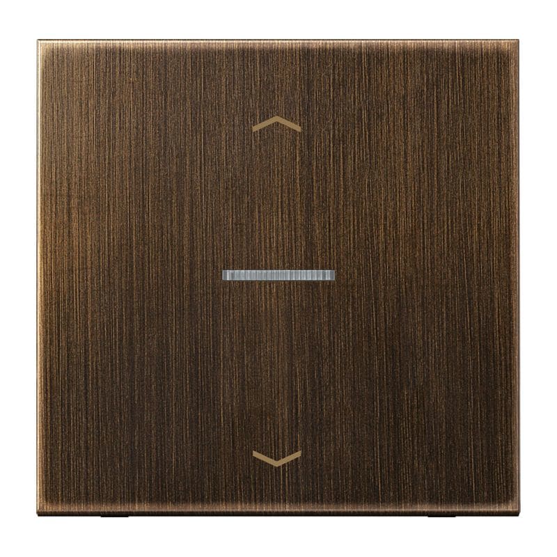 Jung - Enjo simple avec flèches et voyant méc BP-BCU LSCD10xxxST/ LS 990 Laiton ancien