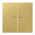 Jung - Enjo double touche à voyant pour méc BP-BCU F10 LSCD10xxxST / LS 990 Laiton