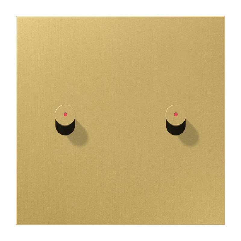 Jung - Enjo simple à voyant avec 2 leviers Cône / LS 1912 Laiton