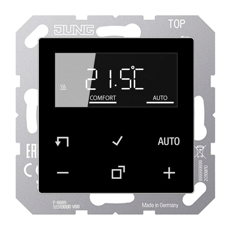 Jung - Thermostat avec afficheur digital / A 500 Noir
