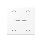 Jung - Enjo db touche avec flèches et voyant pour méc BP-BCU A10xxxST/ A 500 Blanc Mat