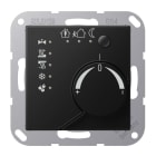 Jung - KNX Régulateur chauffage et climatisation / A 500 Noir mat