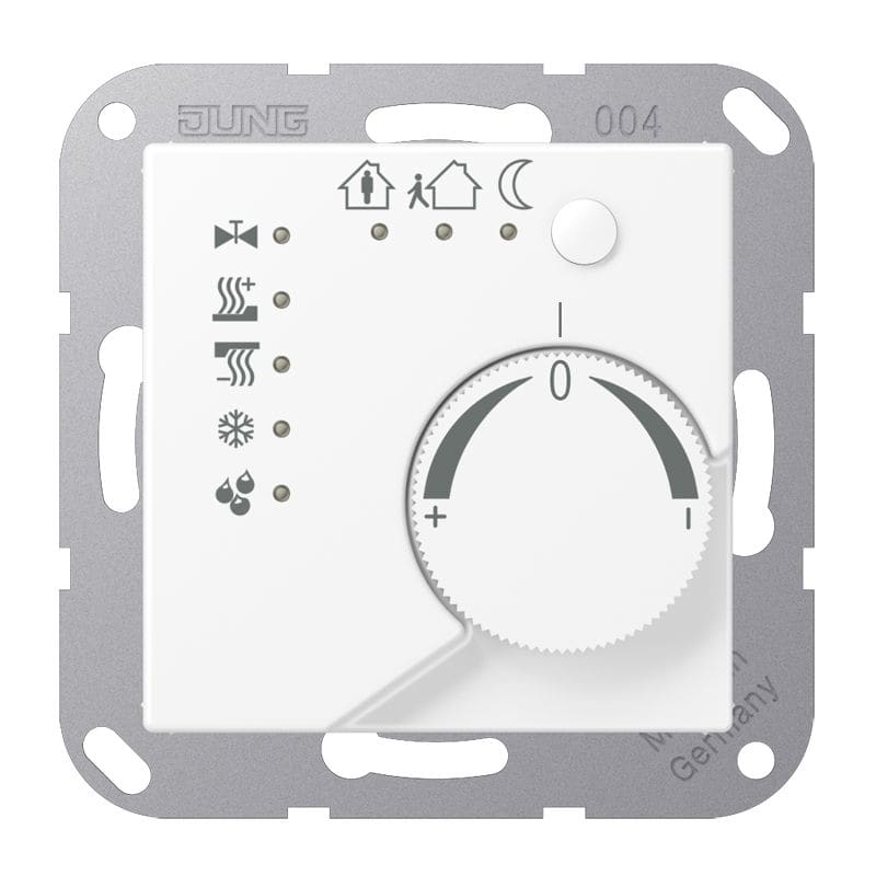 Jung - KNX Régulateur chauffage et climatisation / A 500 Blanc Mat