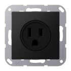 Jung - Prise de courant US-NEMA 15A / A 500 Noir Mat