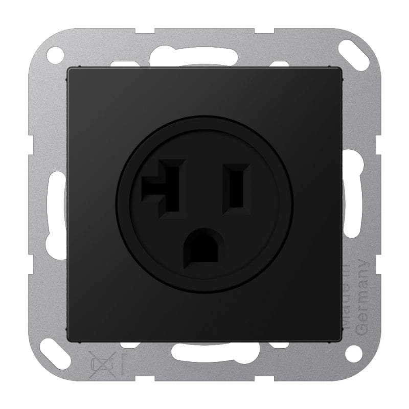 Jung - Prise de courant US-NEMA 20A / A 500 Noir Mat