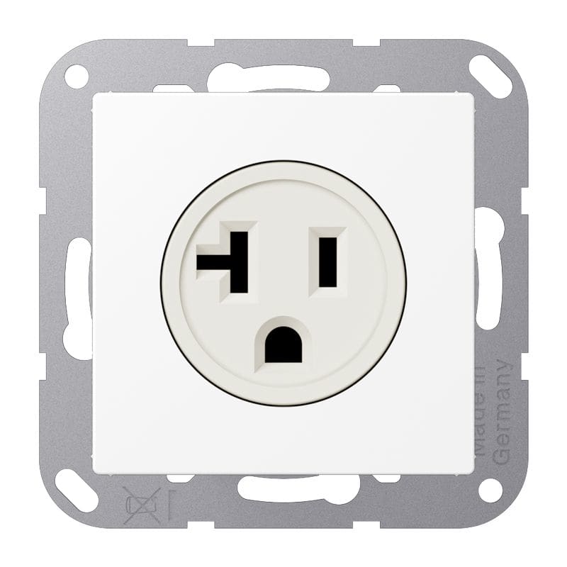 Jung - Prise de courant US-NEMA 20A / A 500 Blanc Mat