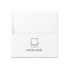 Jung - Enjoliveur Interrupteur Hotelcard / Série A 500 Blanc Mat