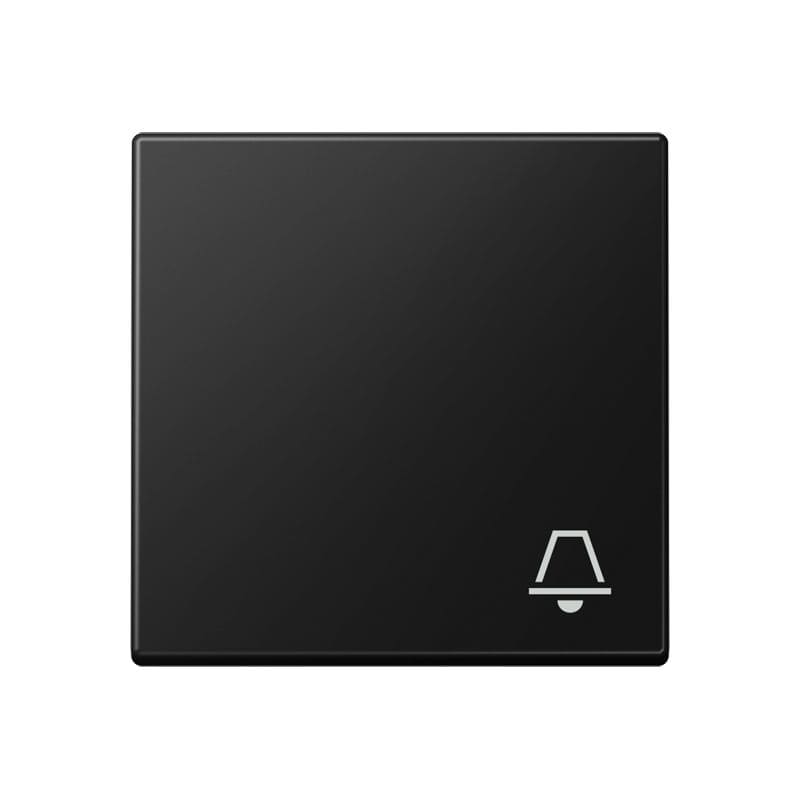 Jung - Enjoliveur avec symbole "sonnerie" / Série A 500 Noir Mat