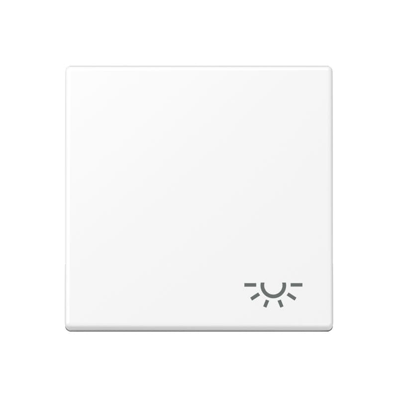 Jung - Enjoliveur avec symbole "lumière" / Série A 500 Blanc Mat