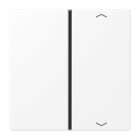 Jung - Touche 1 voie avec flèches platine F40 / LS 990 Blanc Mat