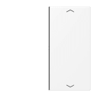 Jung - Touche 2 voies avec flèches platine F40 / LS 990 Blanc Mat