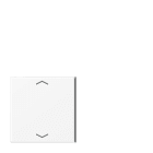 Jung - Touche G 4 voies avec flèches platine F40 / LS 990 Blc Mt