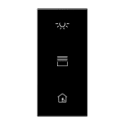 Jung - Obturateur couleur des touches platine F50 / LS 990 Noir laqué