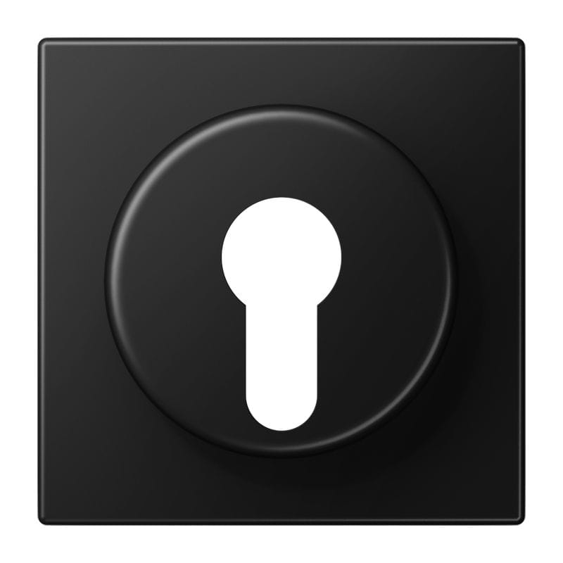 Jung - Enjoliveur pour IN et BP à clé version haute / LS 990 Noir Mat