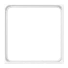 Jung - Cadre de compensation / LS 990 Blanc Mat