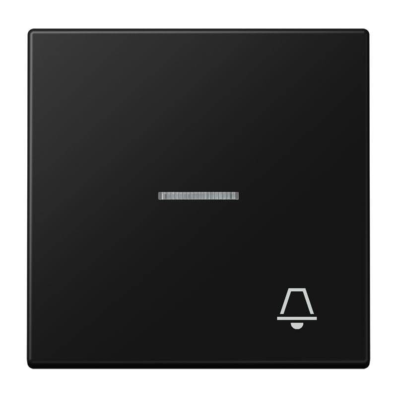 Jung - Enjo avec symb "sonnerie" à voyant / LS 990 Noir Mat