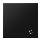 Jung - Enjo avec symbole "sonnerie" / LS 990 Noir Mat