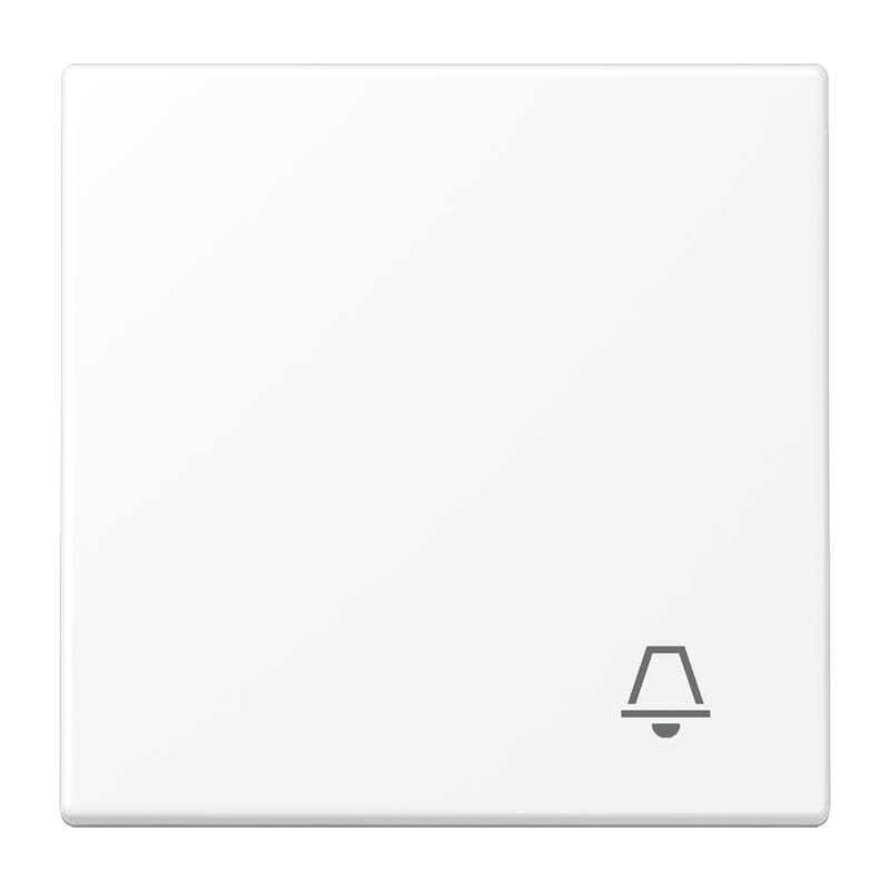 Jung - Enjo avec symbole "sonnerie" / LS 990 Blanc Mat