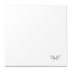 Jung - Enjo avec symbole "lumière" / LS 990 Blanc Mat