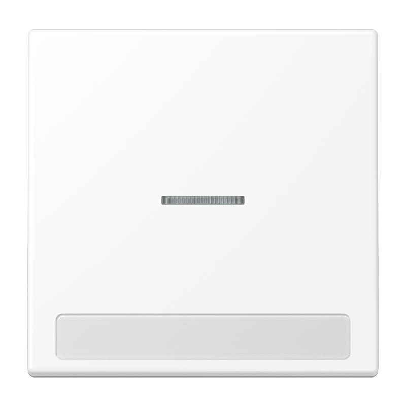 Jung - Enjoliveur simple touche porte étiquette & témoin / LS 990 Noir Blanc