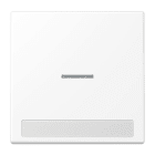 Jung - Enjoliveur simple touche porte étiquette & témoin / LS 990 Noir Blanc