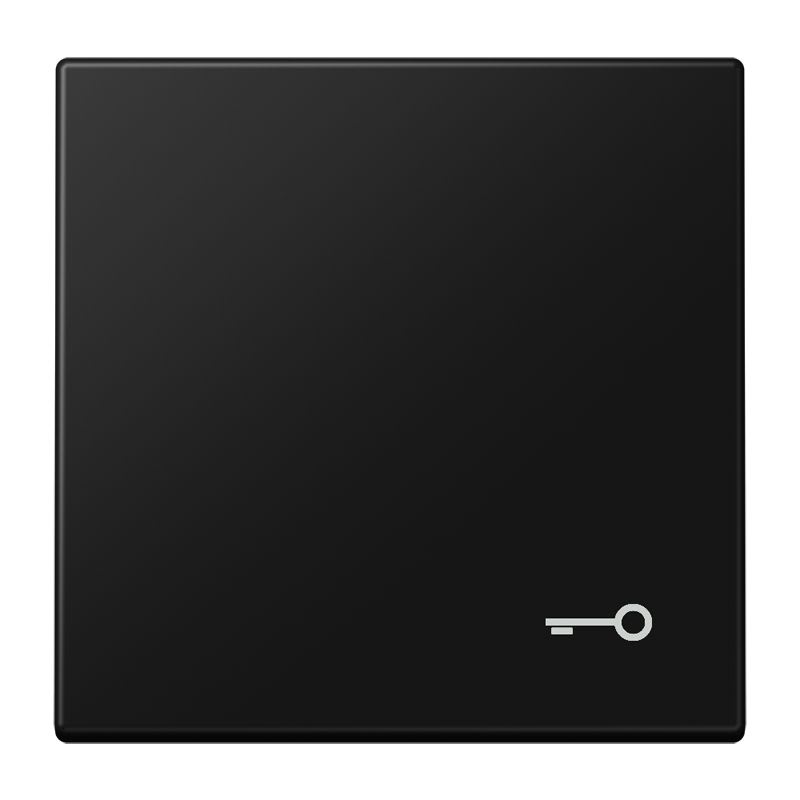 Jung - Enjoliveur simple touche avec symbole "gâche" / LS 990 Noir Mat