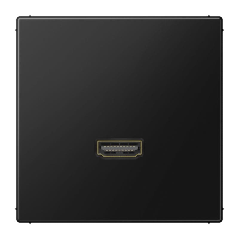 Jung - Connecteur Multimédia 1 x HDMI / LS 990 Noir Mt