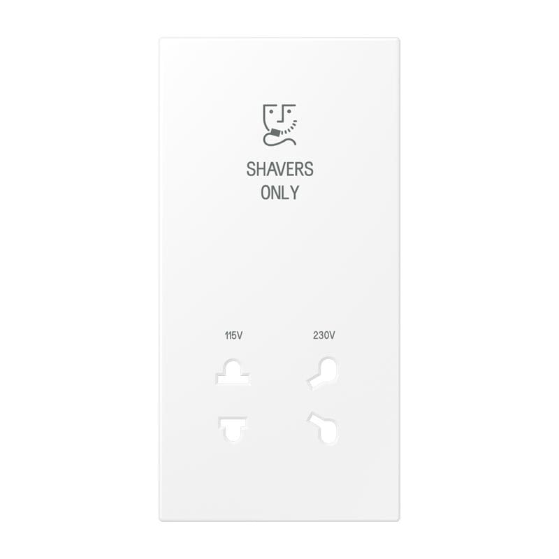 Jung - Enjoliveur prise  rasoir / LS 990 Blanc Mat