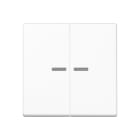 Jung - Enjoliveur double touche KNX RF 1V / A500 Blanc