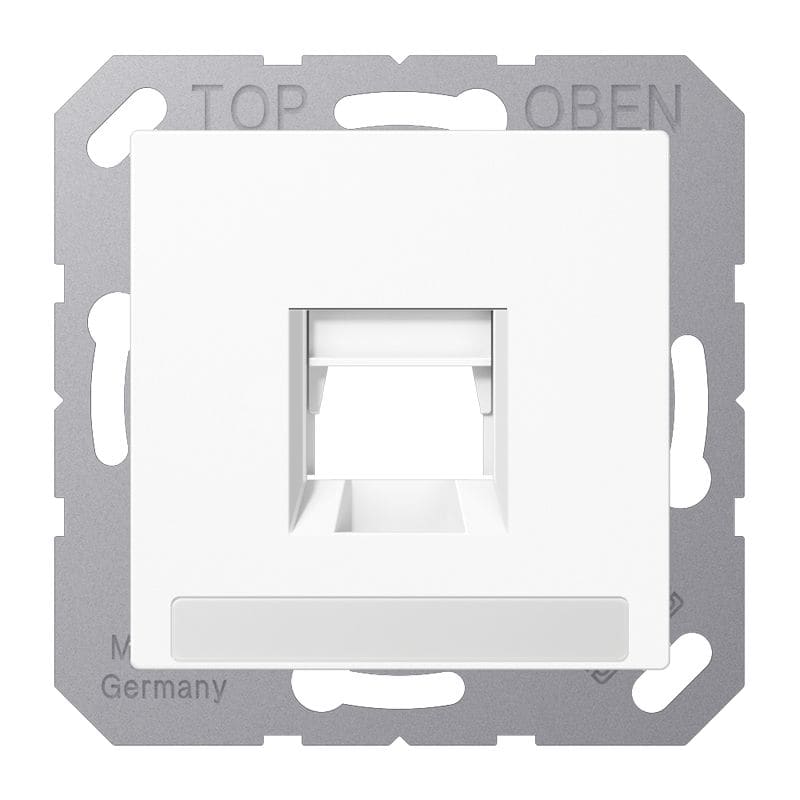 Jung - Enjoliveur RJ45 simp PE / A 500 Blanc  UMA