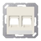 Jung - Enjoliveur pour noyau type Modular Jack 45 / A 500 Ivoire  AMP