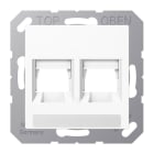 Jung - Enjoliveur pour noyau Modulear-Jack 45 db PE / A 500 Blanc  UMA