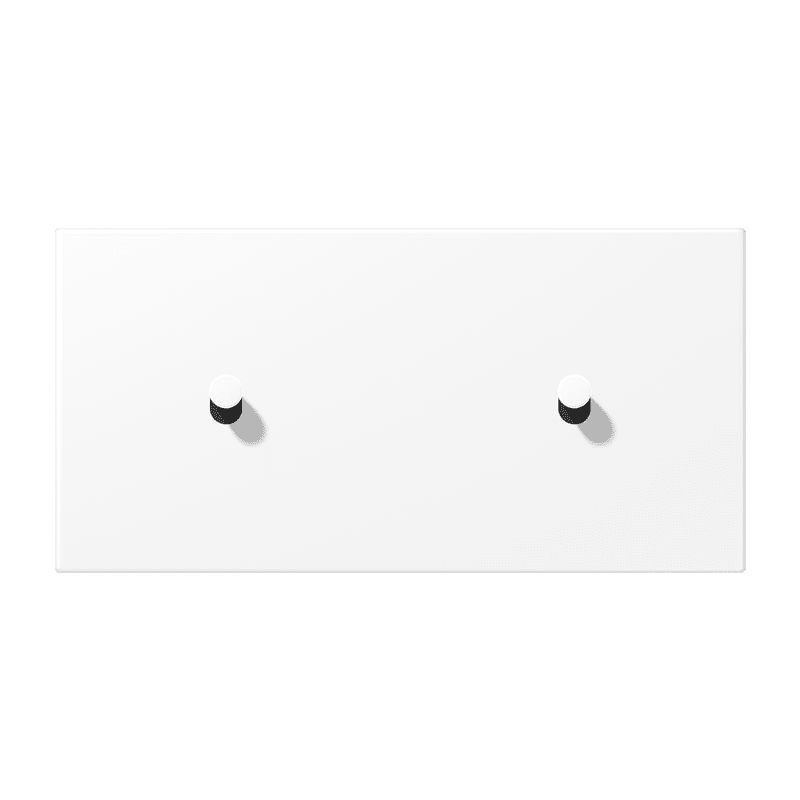 Jung - Enjoliveur HOR 1+1 lev. Cône / LS 1912 Blanc Mat