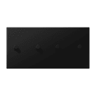 Jung - Enjoliveur HOR 2+2 lev. Cône / LS 1912 Noir Mat